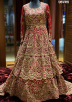 🔥 Flat 70% – 80% OFF - Luxury Tail Cut Bridal Gown | D71