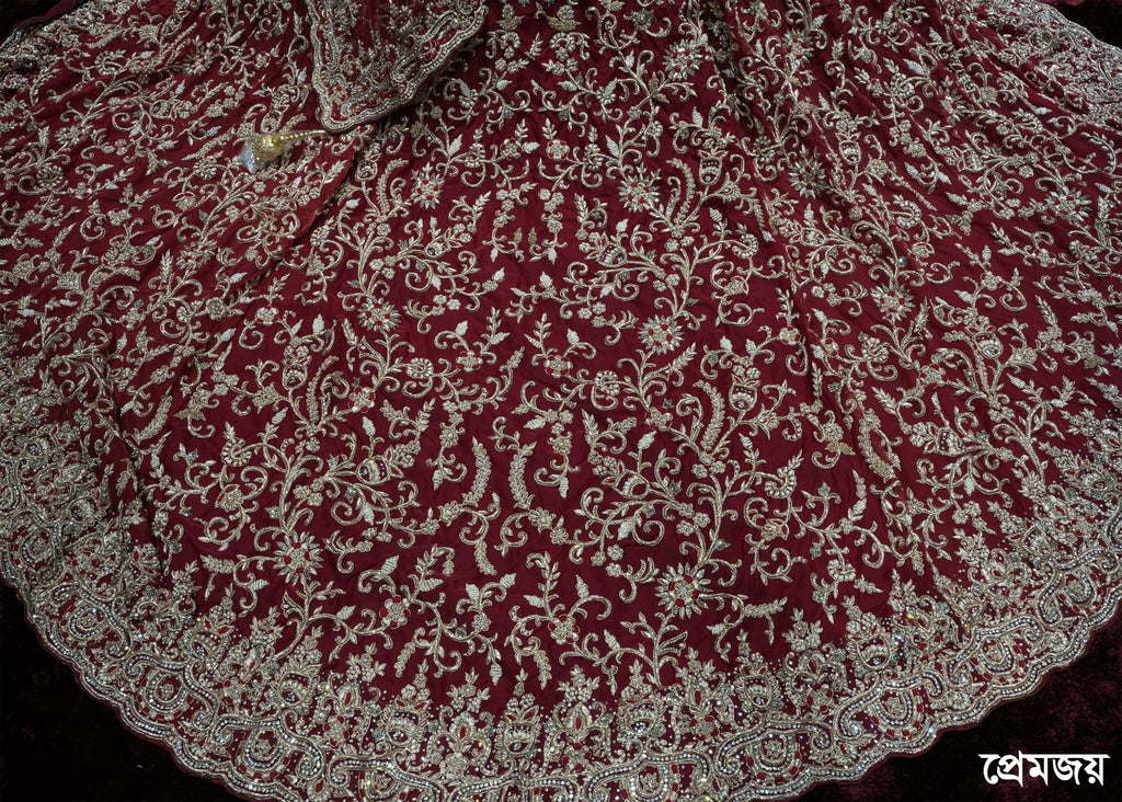 🔥 Flat 70% – 80% OFF - Luxury Tail Cut Bridal Gown | D46