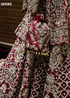 🔥 Flat 70% – 80% OFF - Luxury Tail Cut Bridal Sharara | D44