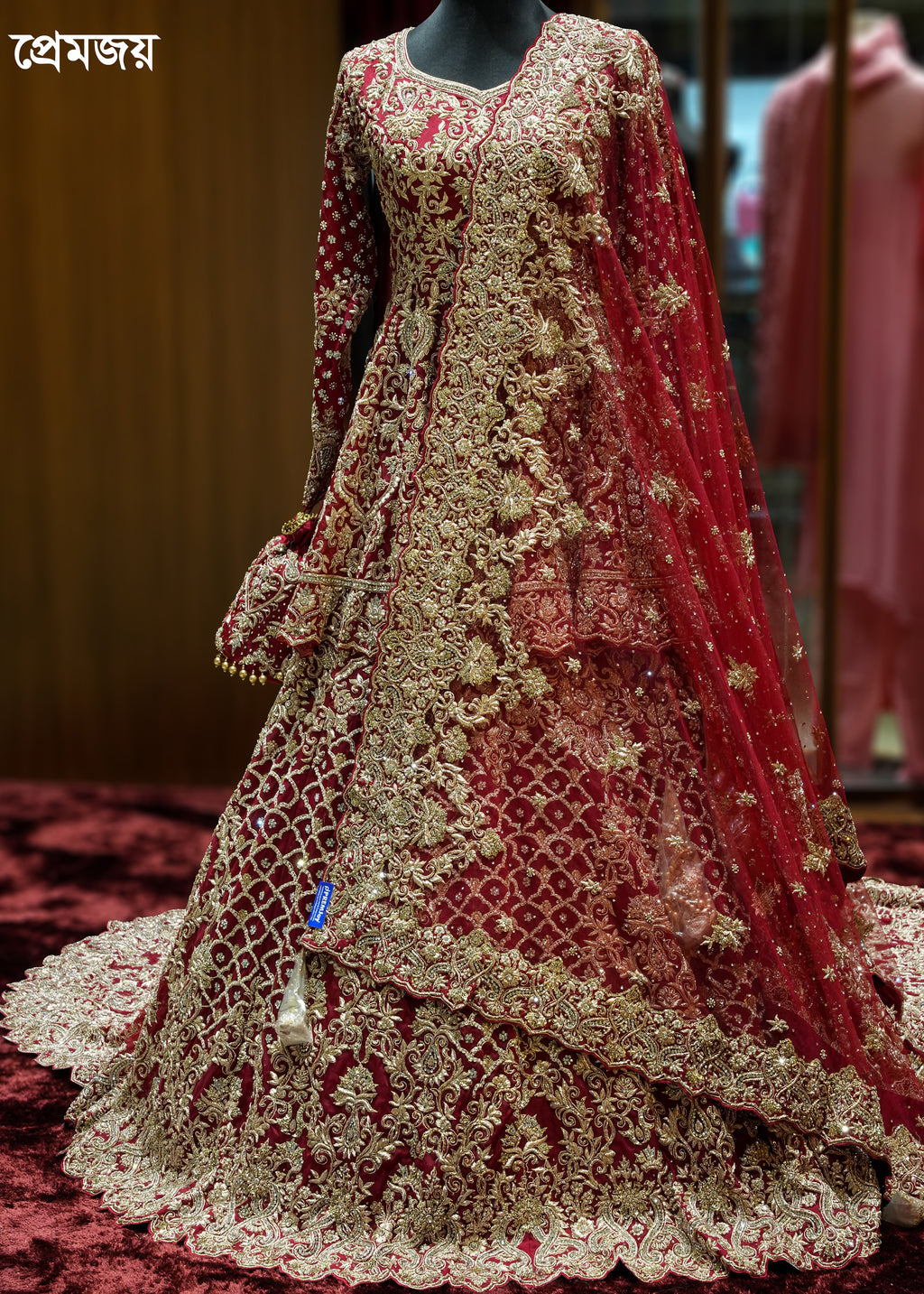 🔥 Flat 70% – 80% OFF - Luxury Tail Cut Bridal Sharara | D44