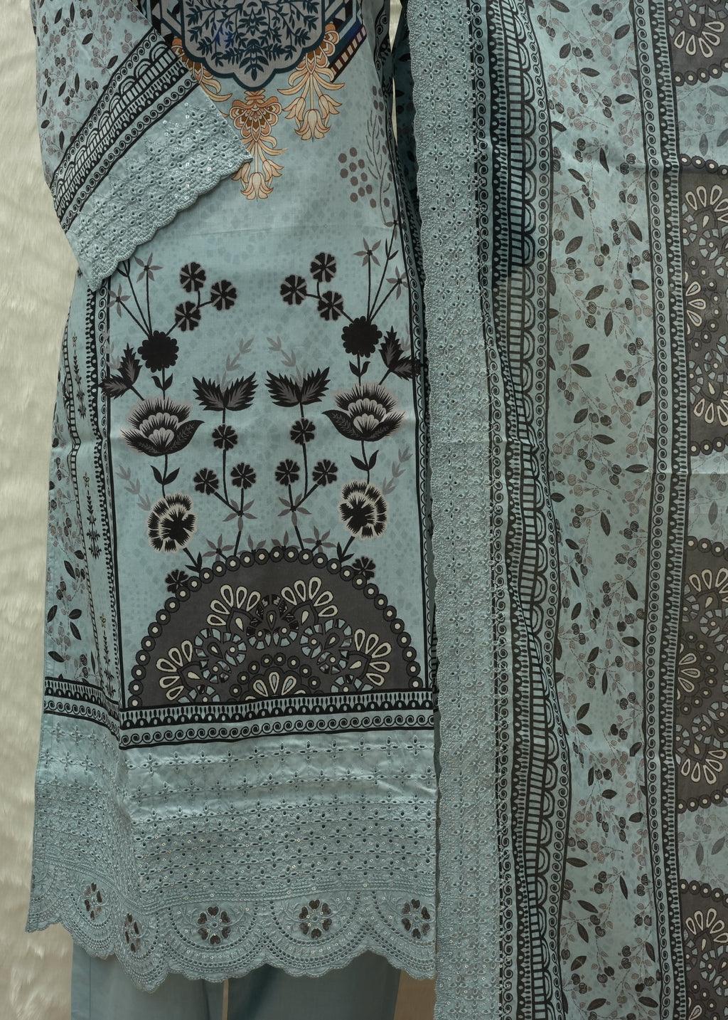 Pure Cotton Readymade Three Piece - PREMJoy