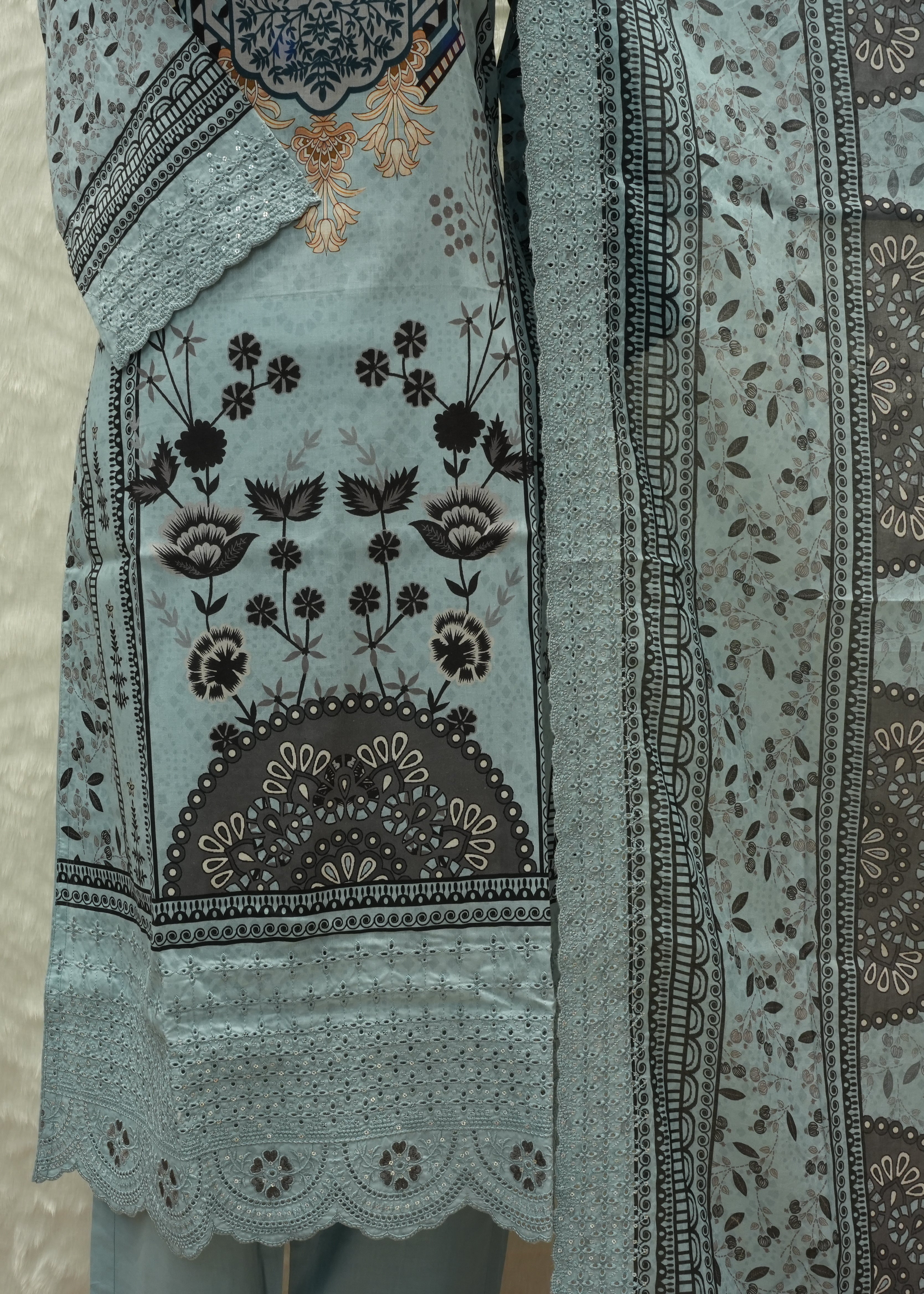 Pure Cotton Readymade Three Piece - PREMJoy