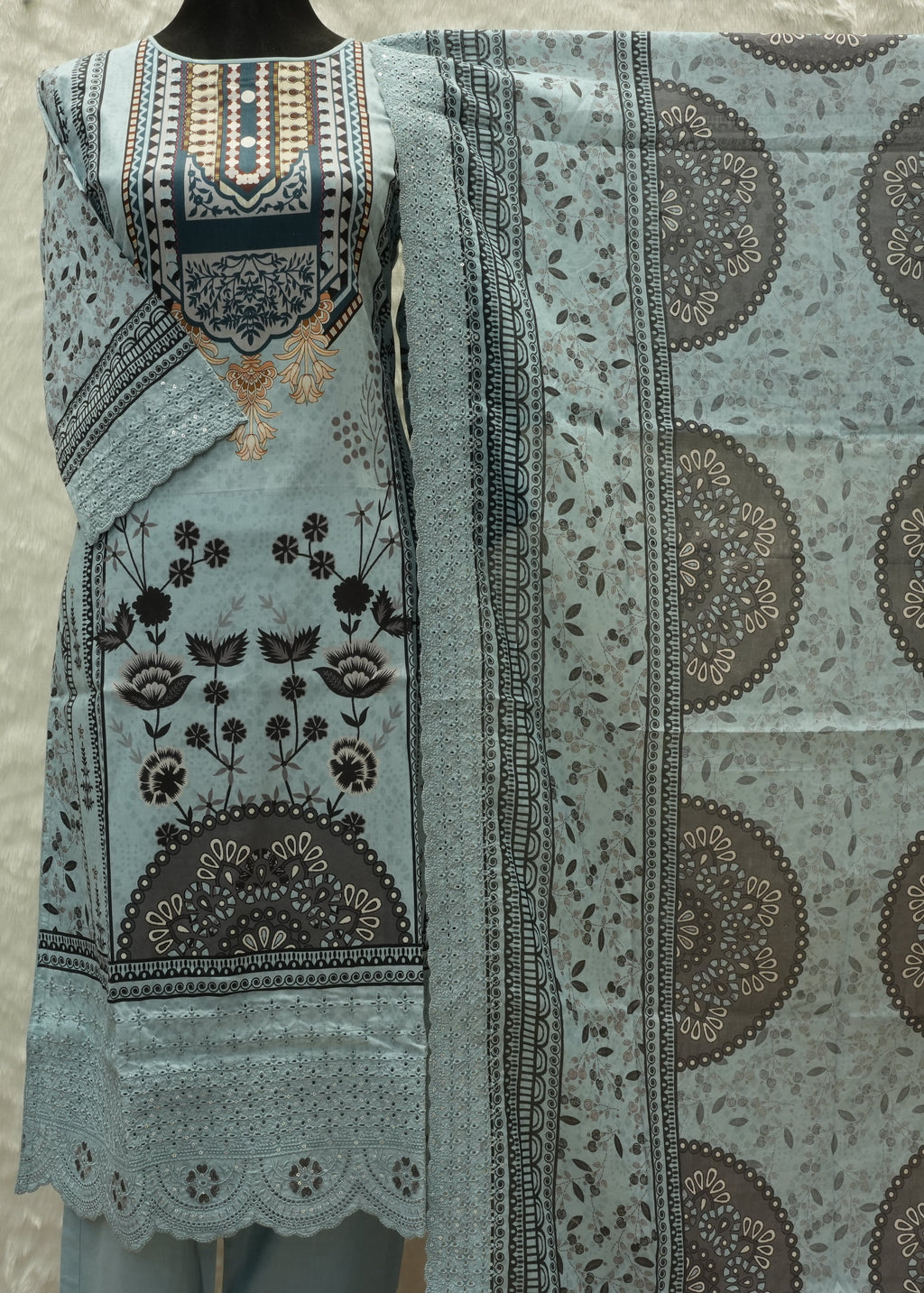 Pure Cotton Readymade Three Piece - PREMJoy