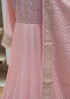 🔥 Flat 70% – 80% Discount - Party Gown with Orna, Sleeve | D13