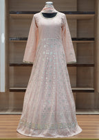 🔥 Flat 70% – 80% Discount - Party Gown with Orna, Sleeve | D37