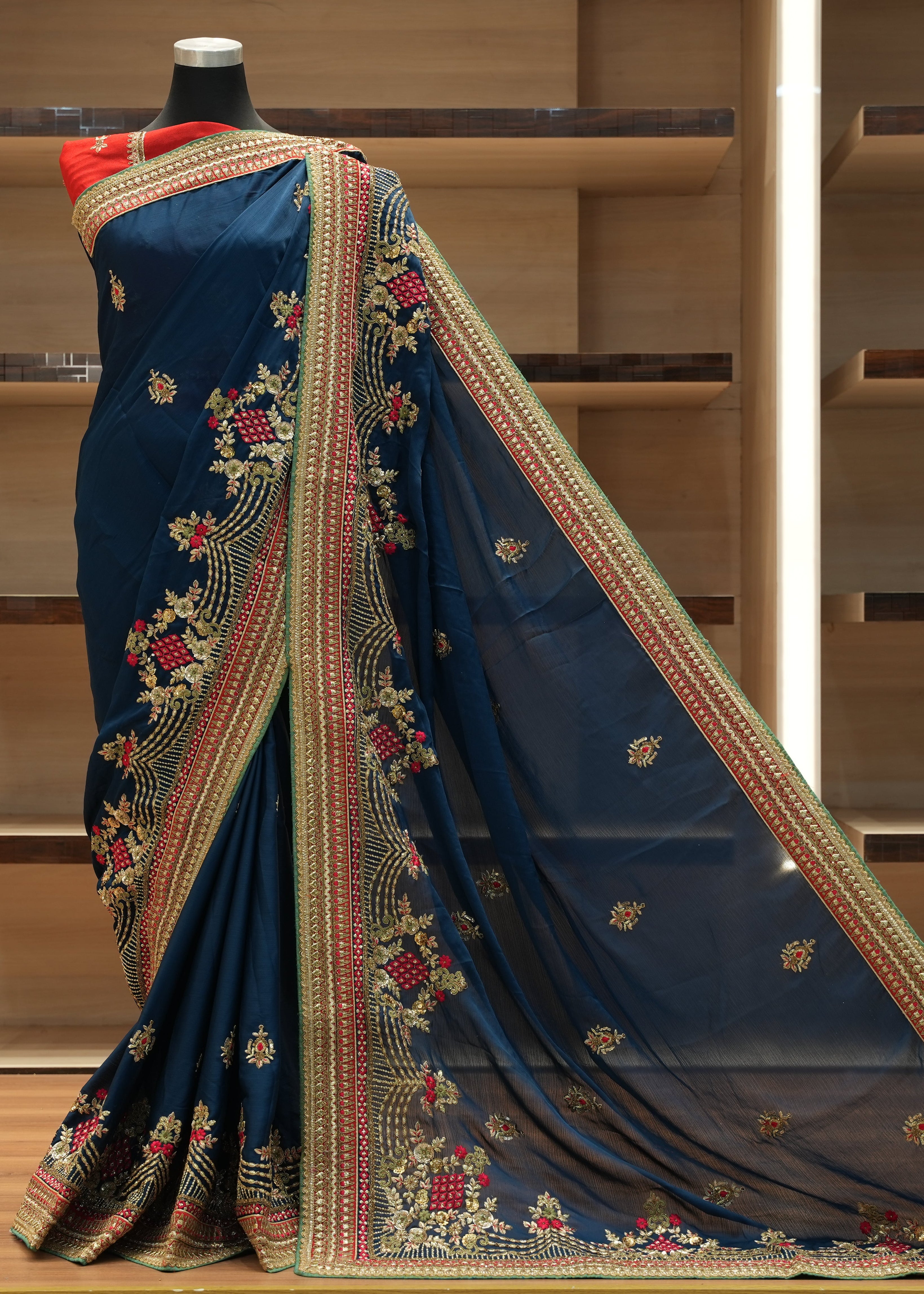 🔥 Flat 70% – 80% Discount - Designer Party Wear Saree | D69