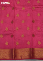 Pink fabric with gold patterns and a brand name 'PREMJoy' at the top.
