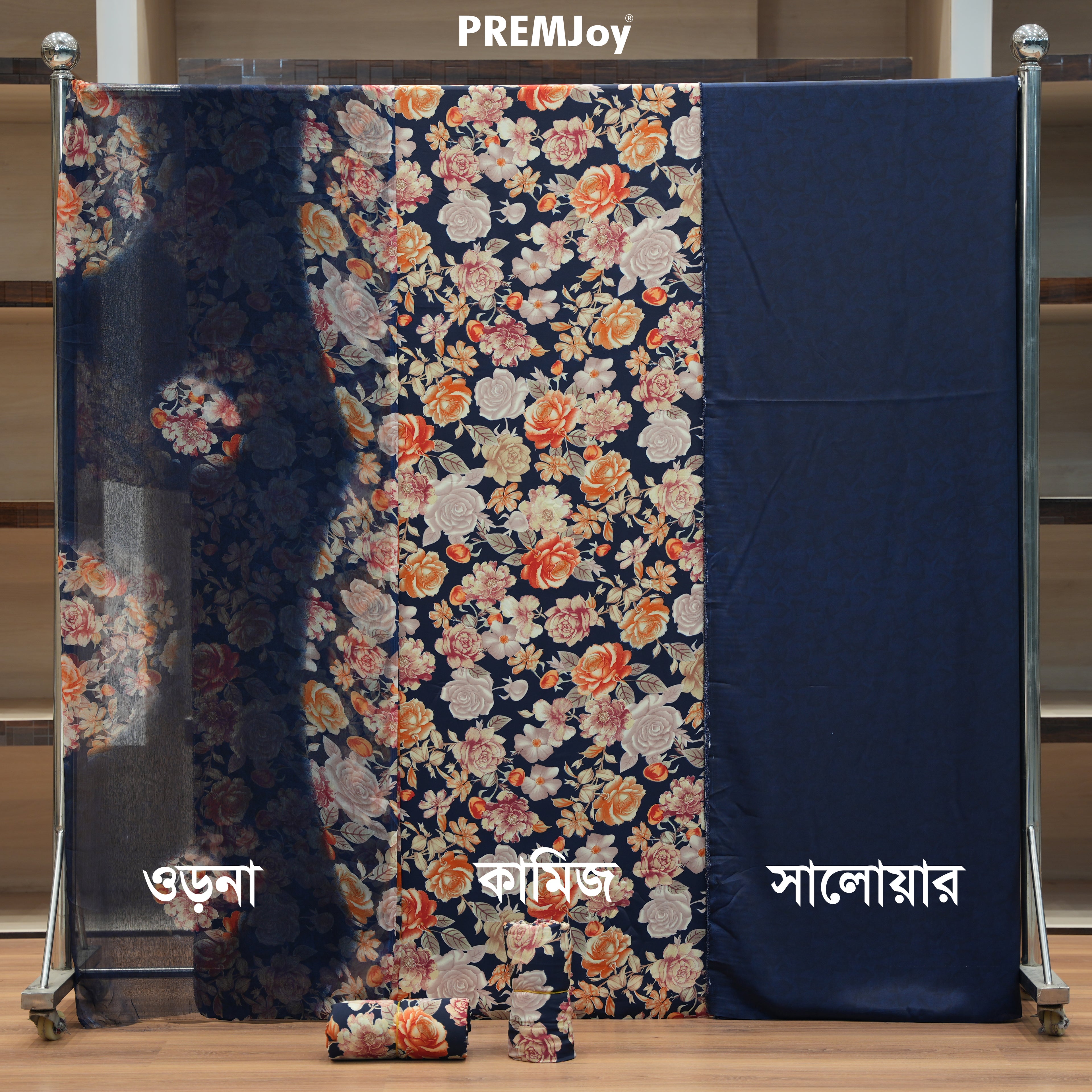 Crepe Silk Unstitched Three Piece | D134