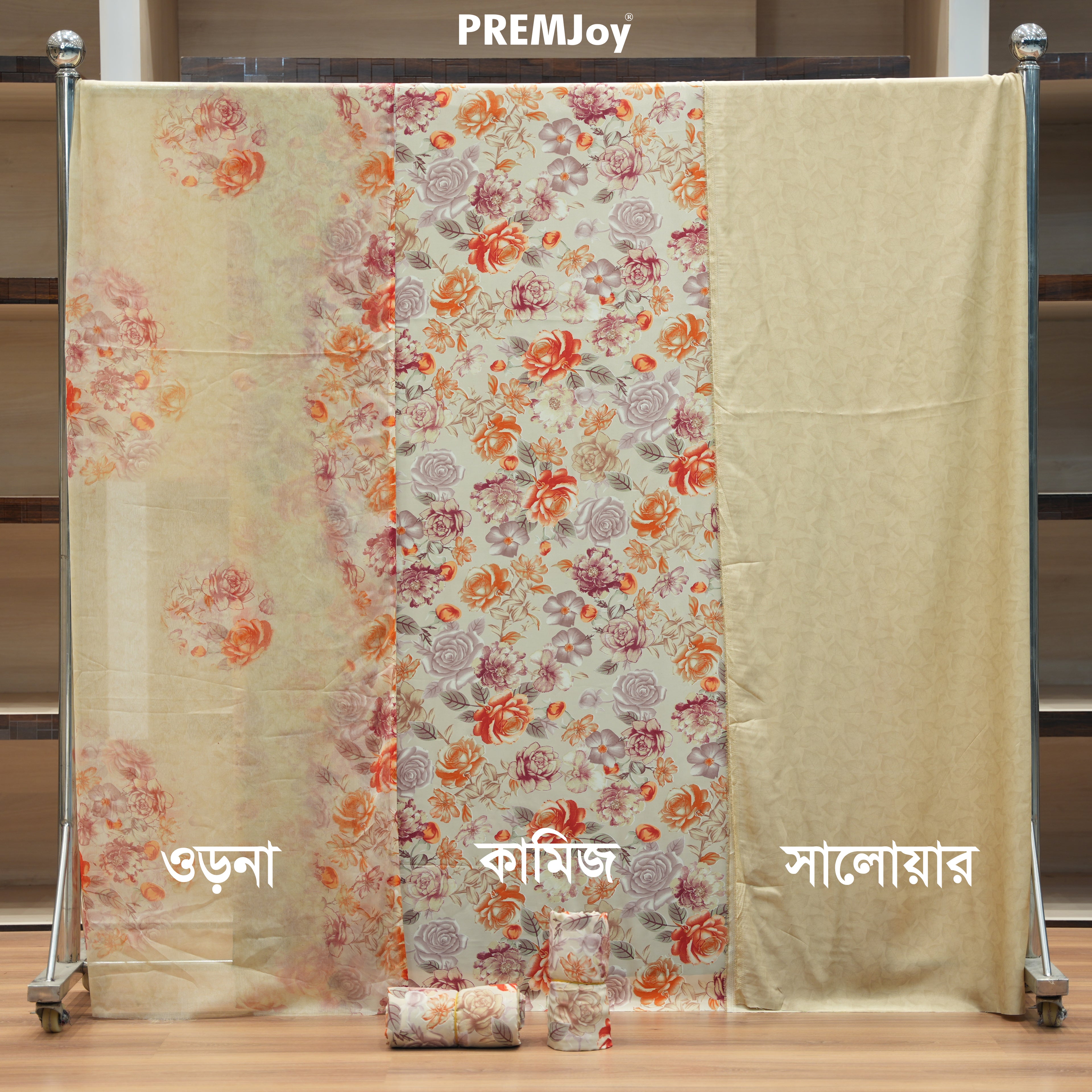 Crepe Silk Unstitched Three Piece | D134