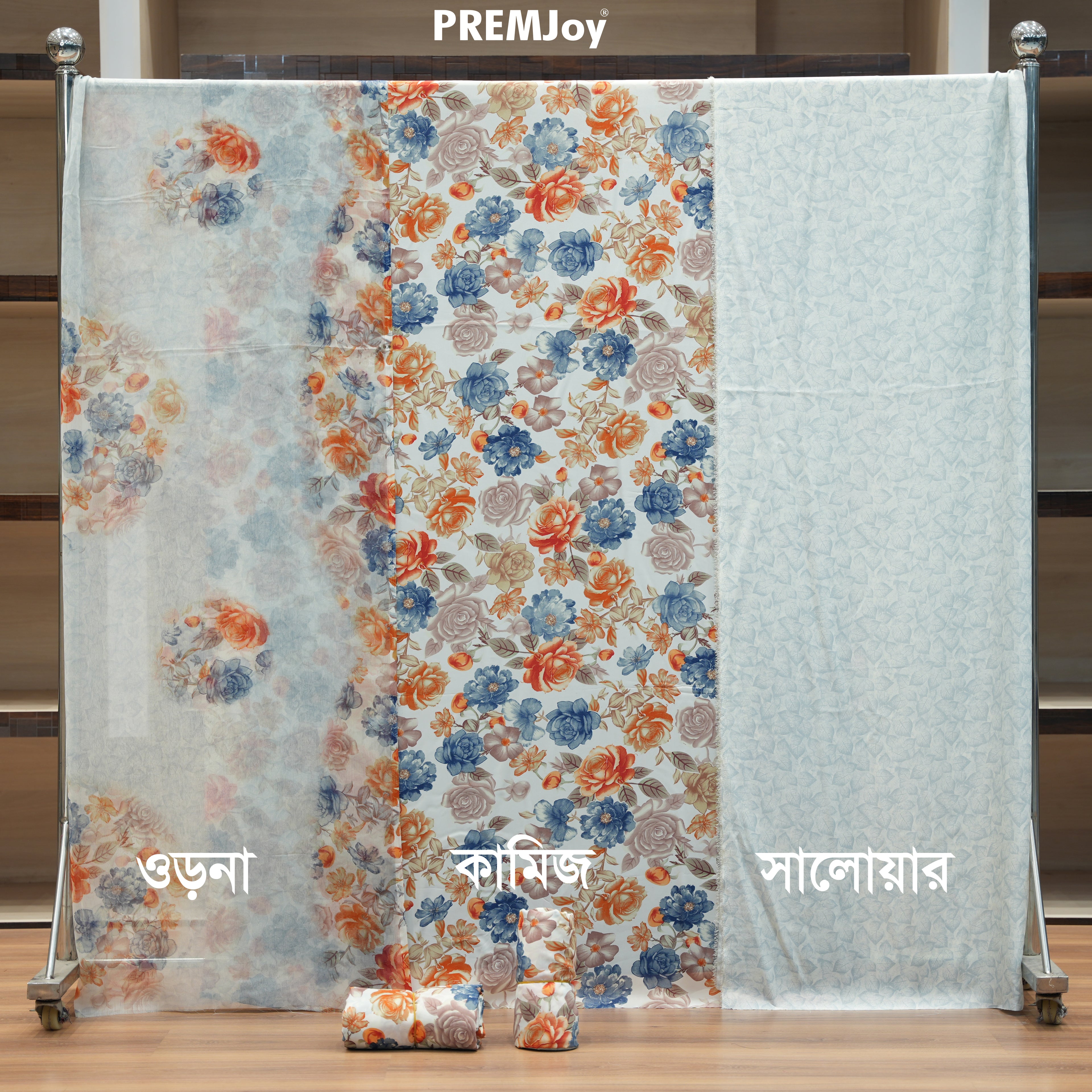 Crepe Silk Unstitched Three Piece | D134